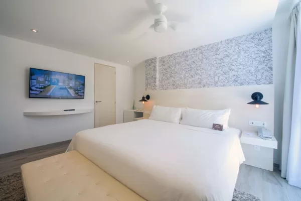 Habitación "Estándar King" del Hotel Boutique Óleo Cancún Playa, hotel todo incluido en Cancún