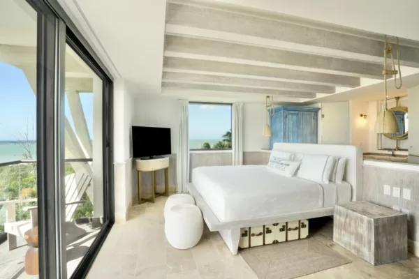 Suite "Barefoot" con vista al mar premium del Hotel Margaritaville Holbox en Punta Coco