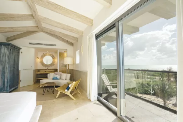 Suite "Barefoot" con vista al mar premium del Hotel Margaritaville Holbox en Punta Coco