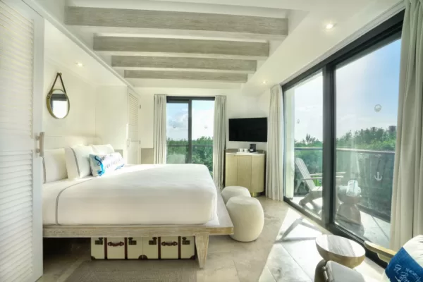 Suite "Barefoot" con vista al mar premium del Hotel Margaritaville Holbox en Punta Coco